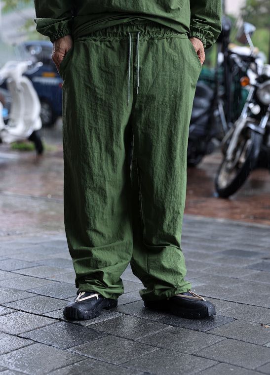 (byther) ウーブンストリングワイドジョガーパンツ Woven String Wide Jogger Pants