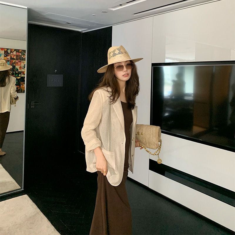 11 長いxier古いqianスタイル夏の女性のための薄い通気性の中空スーツ r n1001- S 80-100 r n1002- M 100-120 r n1003- L 120-140 r n