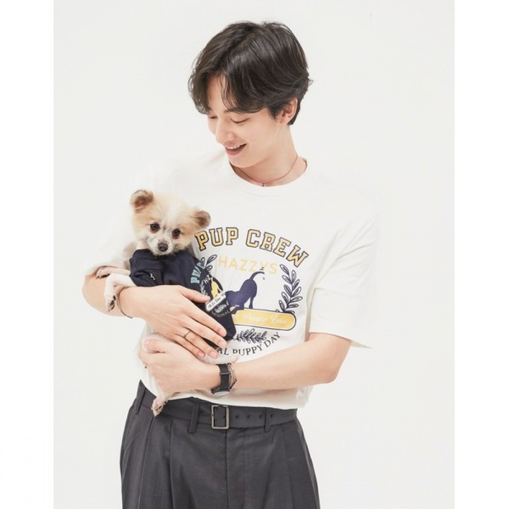 [ヘッジスレディース] 24SS ネイビードッグ T シャツ HSLG4B470N2