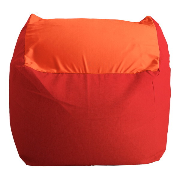 ホームテイスト SH-07-NGMV-M キューブ型ビーズクッション Guimauve Neo-ギモーブネオ- カラーズ Mサイズ レッド メーカー直送