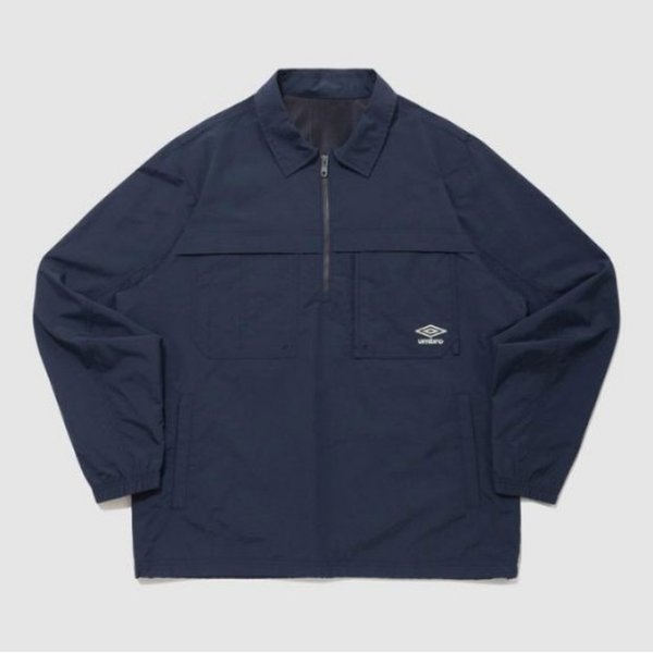長袖Tシャツ JQS UQ121CWT11-DVY ウェイファインダー コーデュラ ポケット カラー アノラック DEEP NAVY