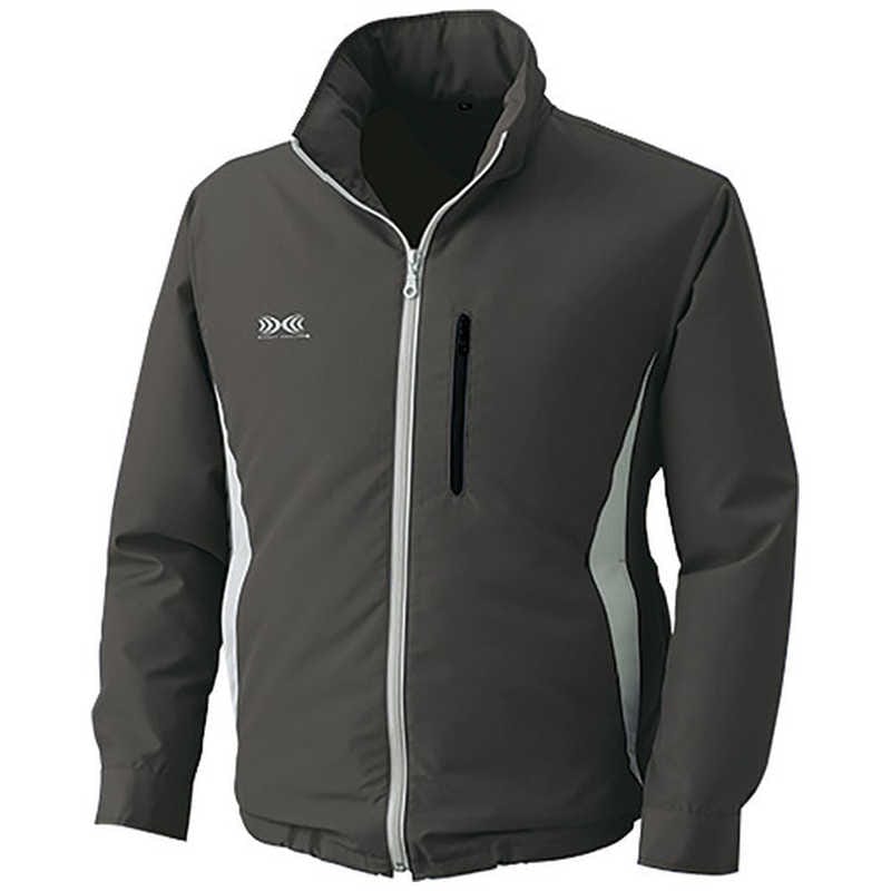 空調服　フード付きポリエステル製 ウェアのみ チャコール L　KU90520C69S3