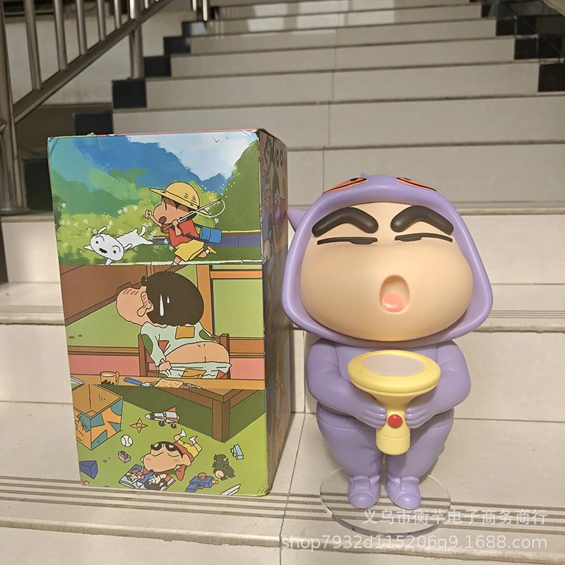 【急速出荷】発光版耿鬼クレヨンしんちゃん大置物で遊ぶアニメフィギュアホーム玄関デスクトップフィギュアぬいぐるみ