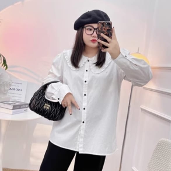 トップス デート シャツ ブラウス カットソー 袖あり 長袖 かわいい 大人可愛い きれいめ シンプル カジュアル 大人 上品 おしゃれ お洒落 主役級 存在感 春 秋 10代 20代 30代