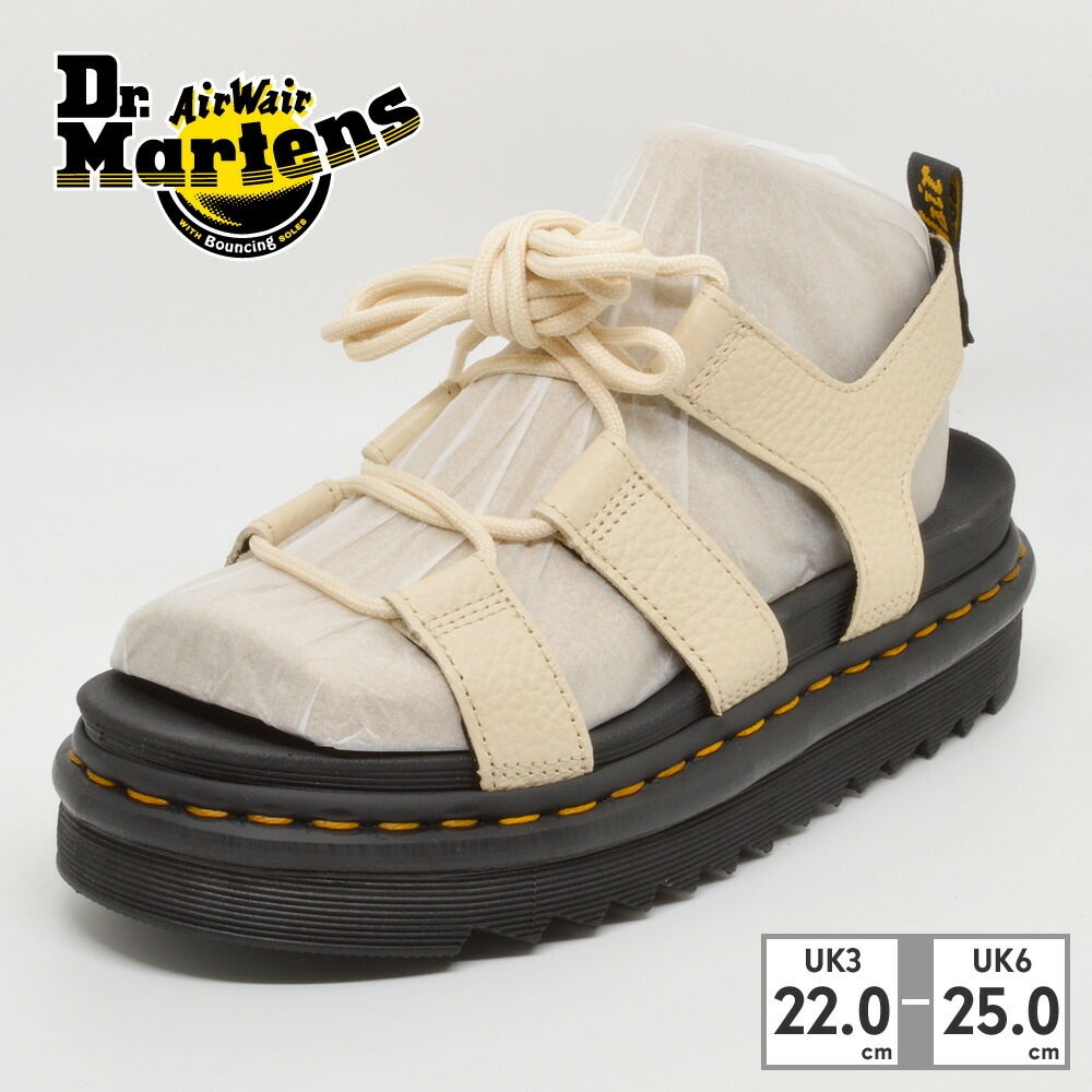 ドクターマーチン サンダル レディース ナルティラ 30764 30764292 Dr.Martens 2023春夏 Nartilla SANDAL PARCHMENT BEIGE【ラッピング不可】グラディエーター・フォークロアサンダル