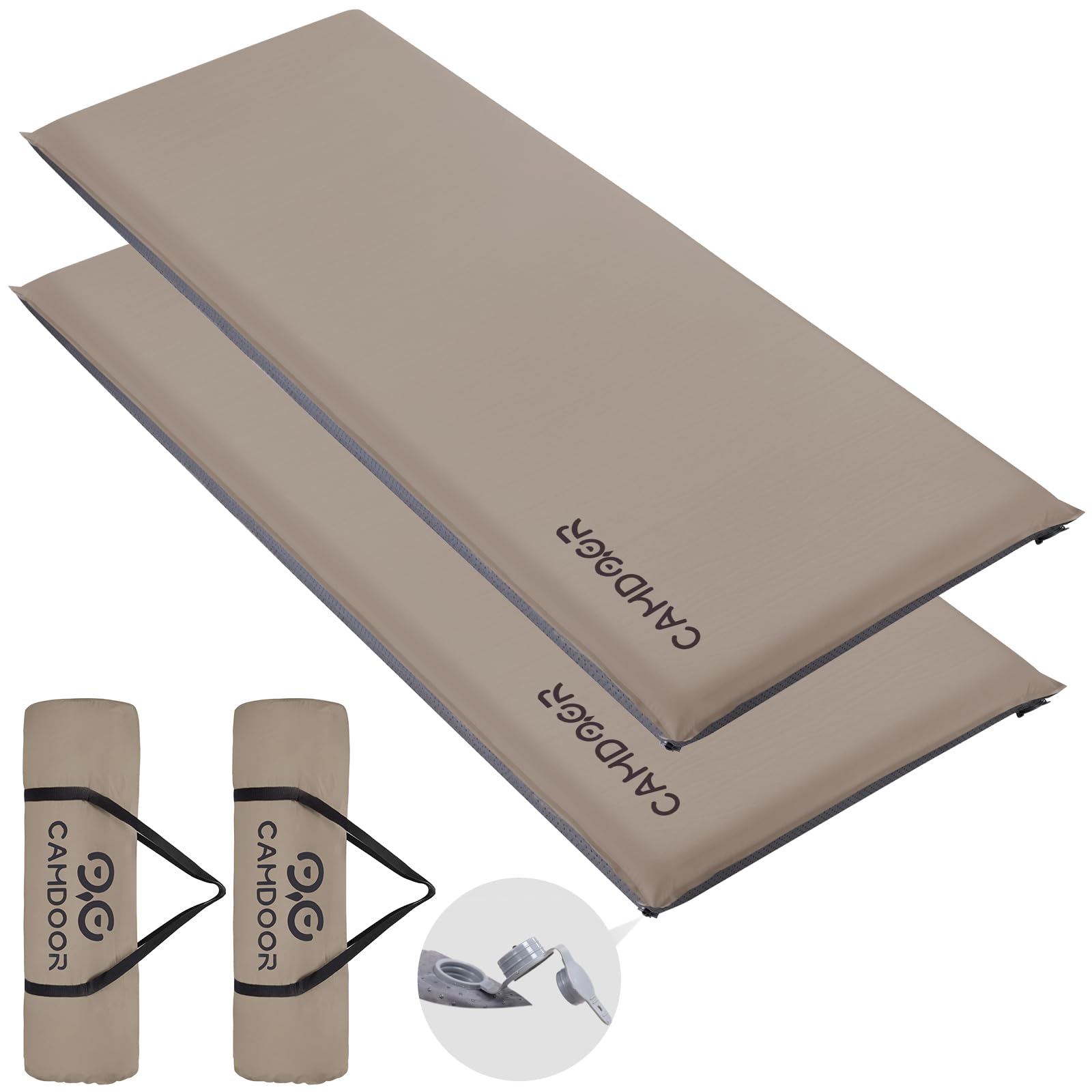 キャンプ エアーマット 【30秒自動膨張超広幅75cm】インフレーターマット 10cm/8cm インフ マット R値 6.8 自動膨張 車中泊 キャンプ用品 厚手 寝具エアーベッド 防水防潮 安全無 11,799円