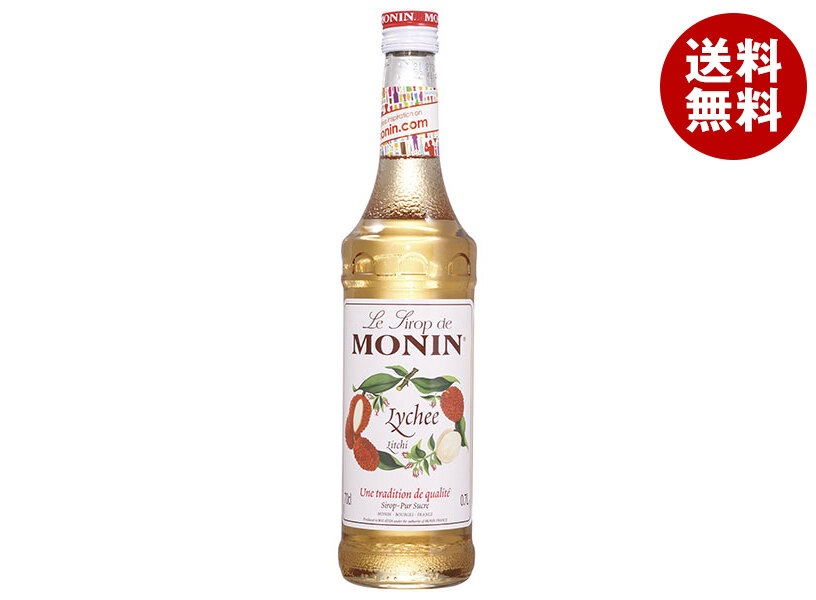 日仏貿易 モナン ライチ・シロップ 700ml瓶×6本入×(2ケース)
