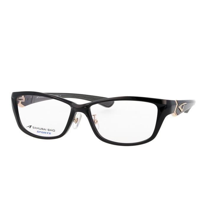メガネ SS-SA001 col.1 57mm ブラック 2025年 15周年記念モデル サムライ翔 レンズ付き レンズセット 度なし 度付き