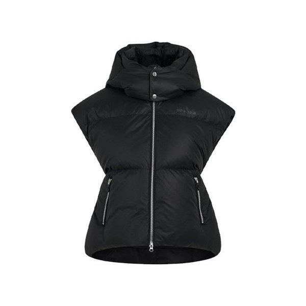 女性フードダウンベスト FM1SPJWCNDV351W-BLK
