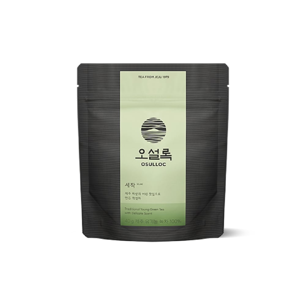韓国 - 細雀40g済州茶畑の若い茶葉で作った雀舌茶を好きな容量だけ淹れて飲める葉茶です-K FOOD