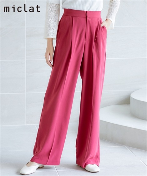 ロングパンツ 大きいサイズ　ワイドパンツ　miclat