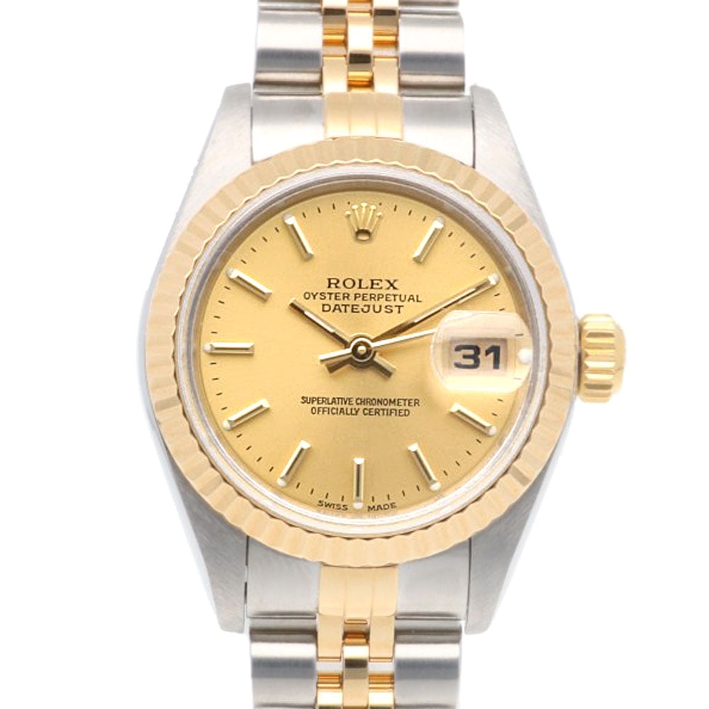 ロレックス デイトジャスト オイスターパーペチュアル 腕時計 ステンレススチール 79173 自動巻き 1年保証 ROLEX 中古