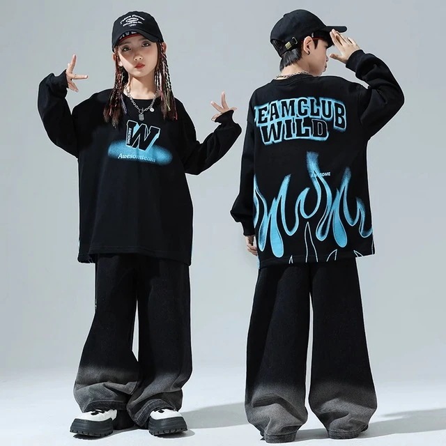子供の街のダンスの公演の服装の子供の潮のクールなゆったりしているガーディアンのジャズのスーツの男の子のヒップホップのhiphopの演技の服