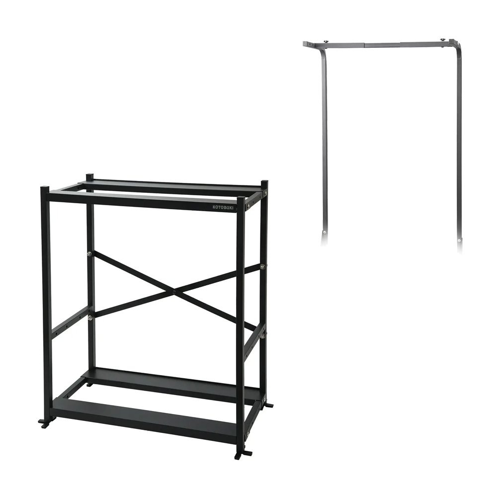 コトブキ工芸　スリムラック６０３０　Ｂ＆ライティングアーム　６０９０Ｂ　ブラック　ＣＲＣ10―32―10―00―00