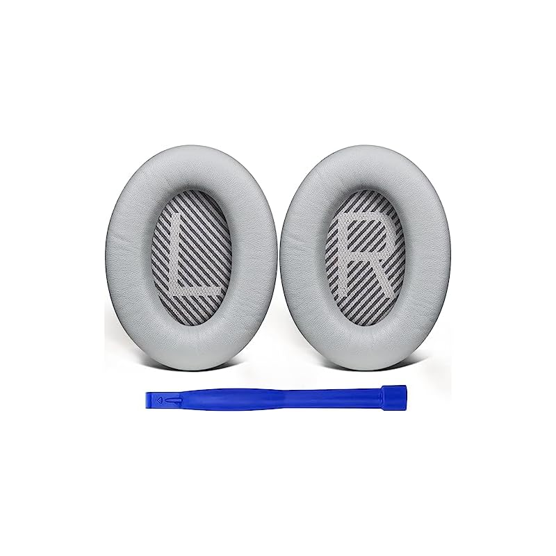 SoloWIT イヤーパッド イヤークッション Bose QuietComfort 35 & 35ii (QC35 & QC35ii) 用 ヘッドホン パッド 柔軟性良い シープスキン ノイズアイソレ