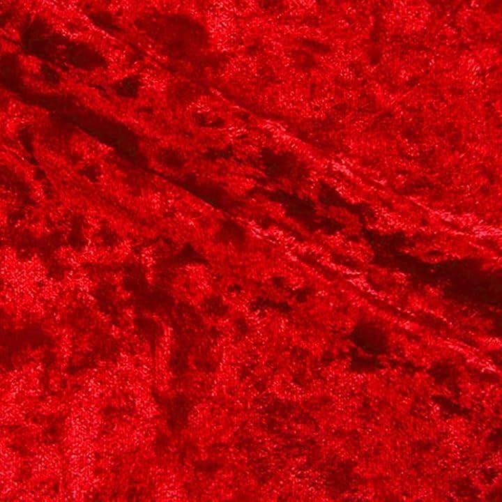 ダイヤモンド クラッシュ ベロア 生地 裁断済み(レッド, 約3mx1.5m)