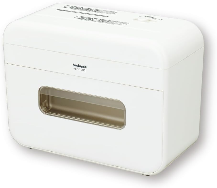 ナカバヤシ パーソナル シュレッダ ハイセキュリティー デスクトップ ホワイト Z1202