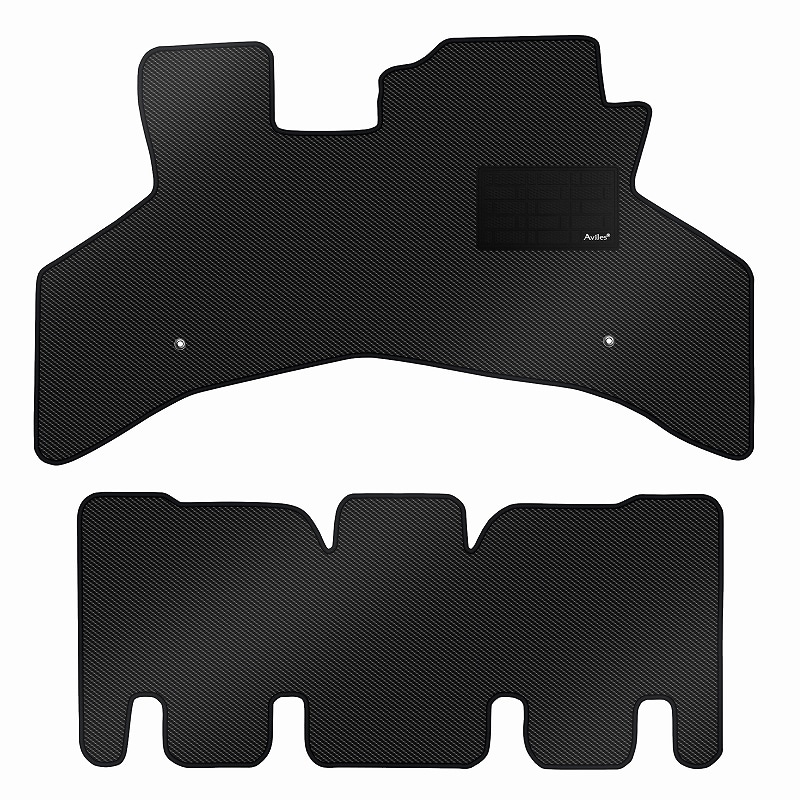 [防水マット]ダイハツ ハイゼットバン S320V S330V クルーズ系 リヤーシート分割 フロアマット [カーボン柄]
