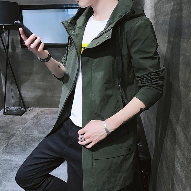 トレンチコート メンズ ロングコート ピーコート スプリングコート カジュアル ジャケット アウター 5,975円