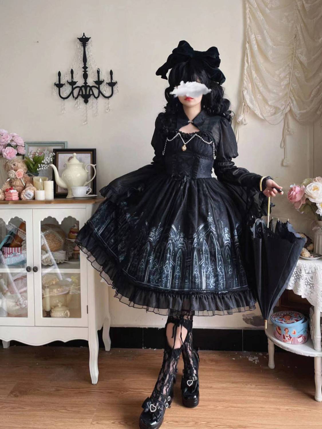 JSK エレガンス スウィートワンピース オリジナルデザインロリータドレスダークゴシックスタイルjskドレス夏 コスプレ ロリータお茶会 ゴスロリ 洋風 貴族風 レ 5,421円
