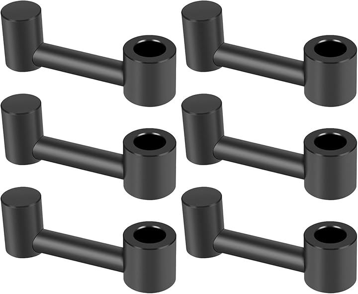 車内用 フック アルミ合金 ヘッドレストフック シートフック 車載 バッグ掛け (6個セット)