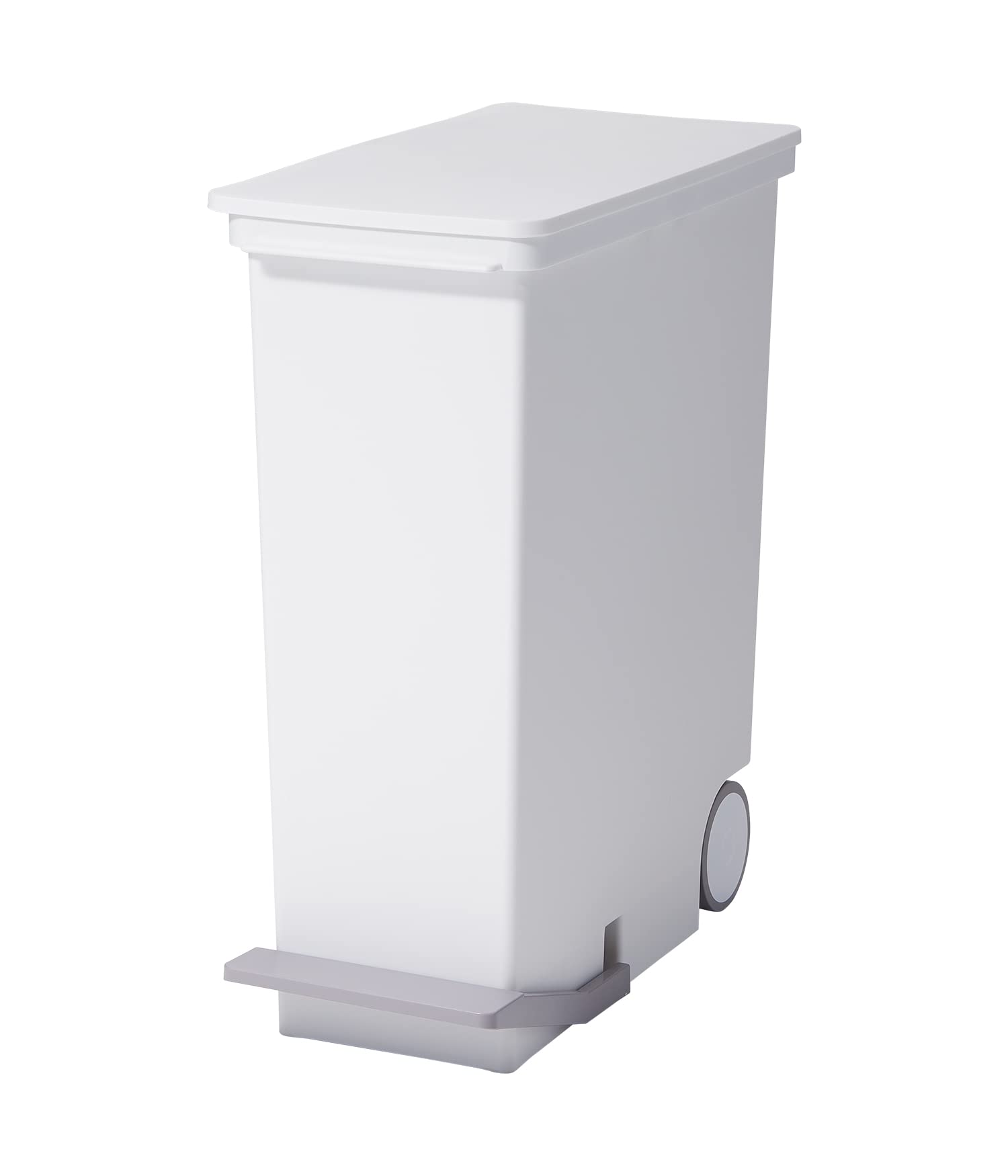 ライクイット (like-it) ペダル式ゴミ箱 オルア33ワイドタテ型分別ペダルペール ホワイト 約33L 日本製 LBD-14 フタ付きゴミ箱 スリム 分別 棚下ゴミ箱