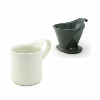 ZERO JAPAN（ゼロジャパン） ドリッパー＆カフェマグセット ドリッパートレイ付 DMZ-16 SGY/IV