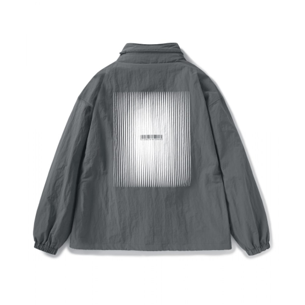 ミニマルプロジェクトバーコードウーブンコーチジャケット MJK117 [ダークグレー]