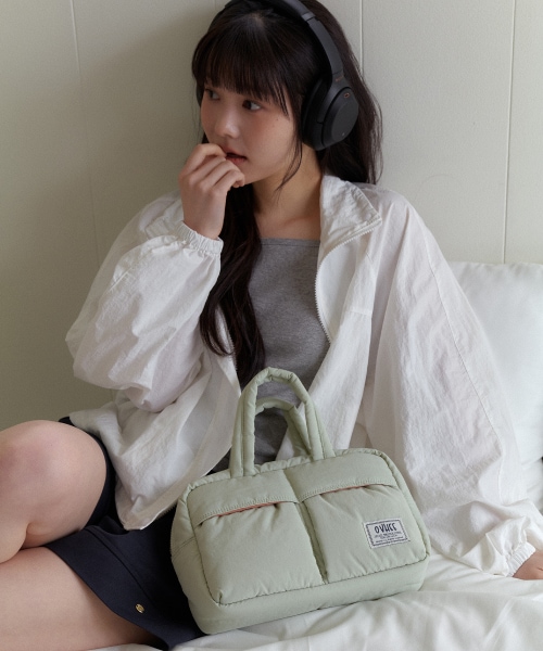 【OVHEE】 Betty Nylon Tote Bag_Pale Green トートバッグ 正規品