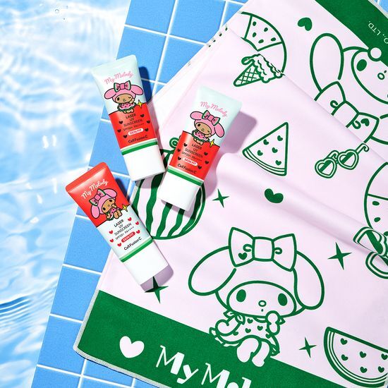 1+1+1＋夏タオル付 レーザーUVサンスクリーン 35ml×3本セット（マイメロディ限定企画）