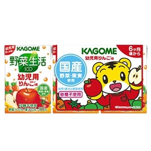 カゴメ 野菜生活100 幼児用りんご味 ［3本パック］100ml 紙パック72本［3本24個］［賞味期限：3ヶ月以上］［送料無料］45営業日以内に出荷