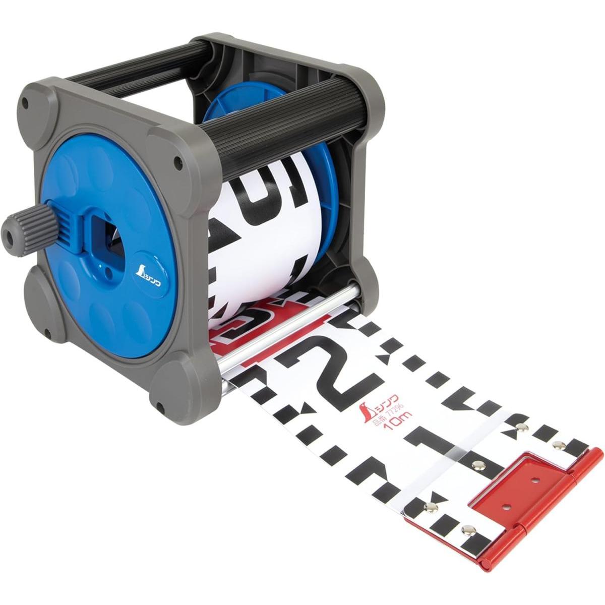 シンワ測定 10m 巾120mm キューブ型リールセット JIS 77890 簡単脱着