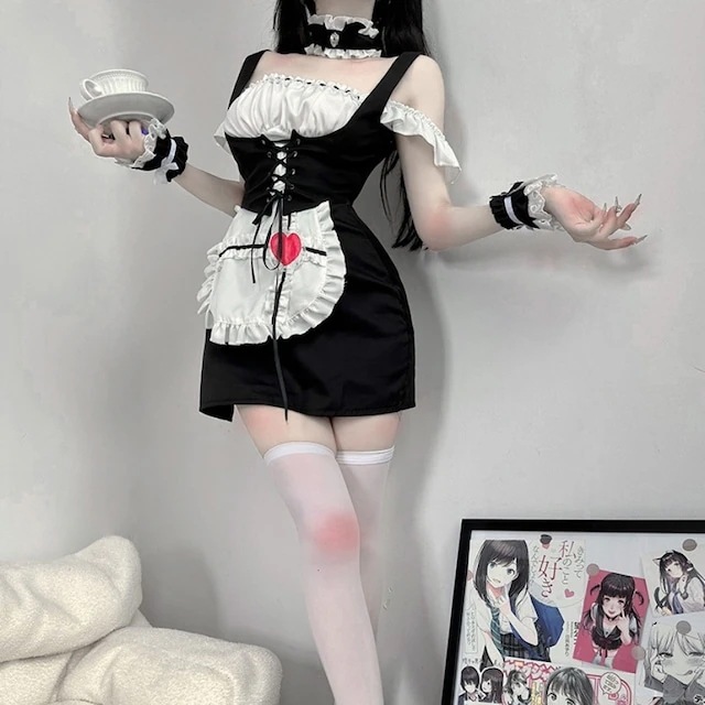 今年 短纳期 5点 セットアップ ワンピース ハロウィン 大人 仮装 コスチューム服 衣装 ガーリー 甘め 学園祭 文化祭 ファッション系 レディース セクシー型 ブラックスリーブソフトかわいい風