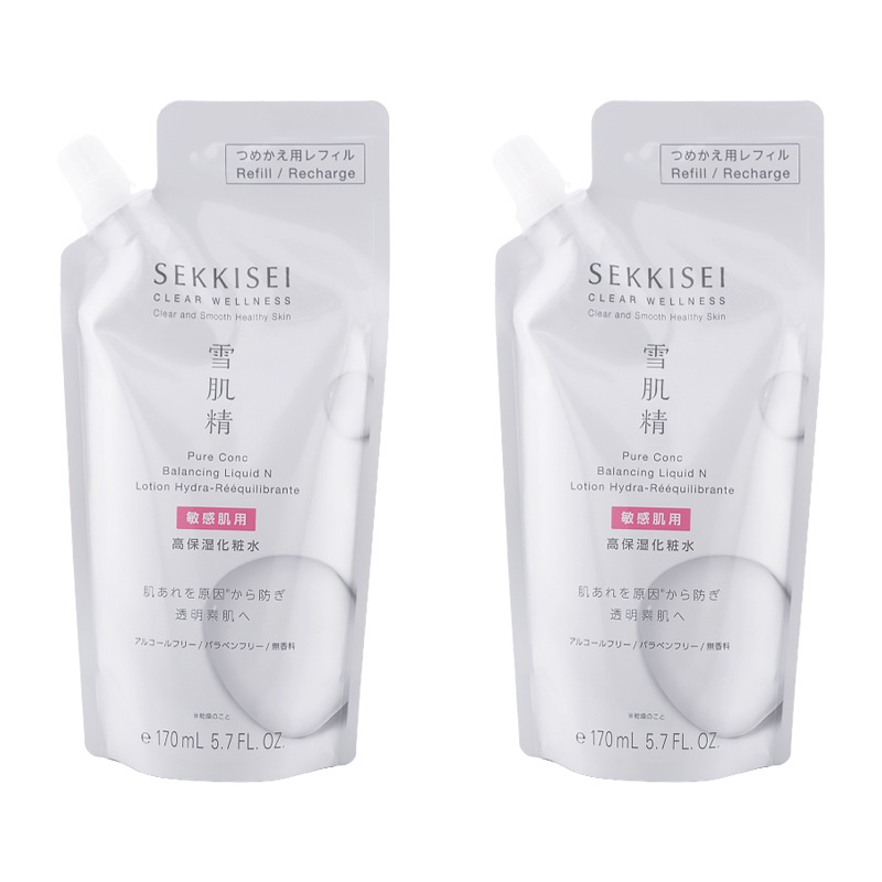 [2個セット]クリアウェルネス ピュア コンク SS つめかえ用 170mL 化粧水 スキンケア うるおい 保湿 乾燥 詰め替え用 レフィル[ギフトラッピング対応]