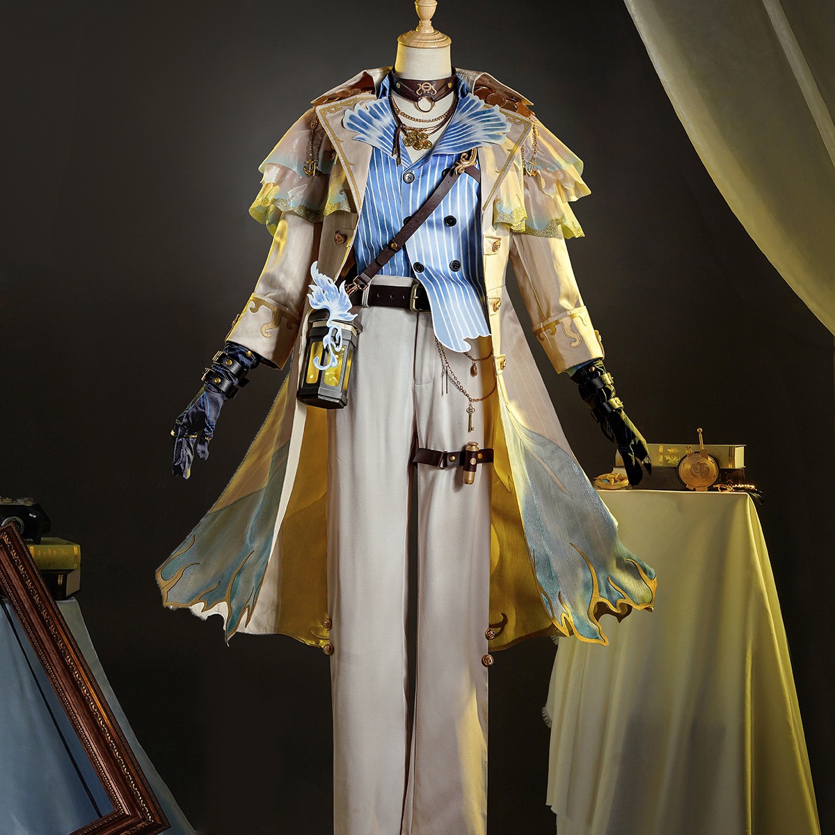 大人のハロウィンカーニバルコスプレ衣装セット,ゲームアクセサリー,完全なネックレス,ウエストベルトの小道具,ナイブサブダー,救急車