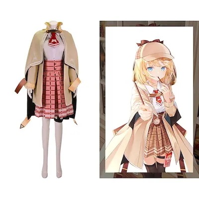 文化祭 コスチューム 衣装 コスプレ ワトソンアメリア Hololive Vtuber バーチャル スーツ ハロウィン 2023年新作入荷コスプレ