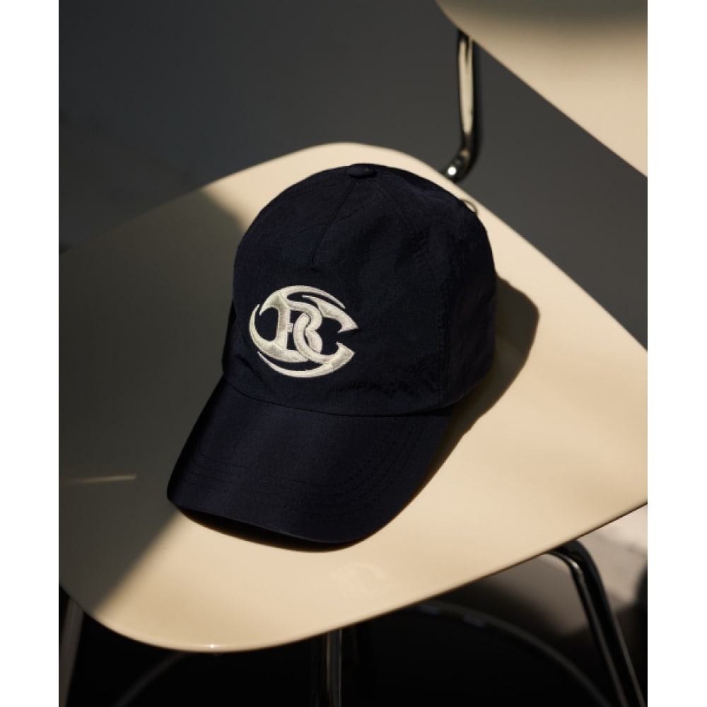 バーニングカポネ BC ロゴナイロンソイビーンキャップ (NAVY)
