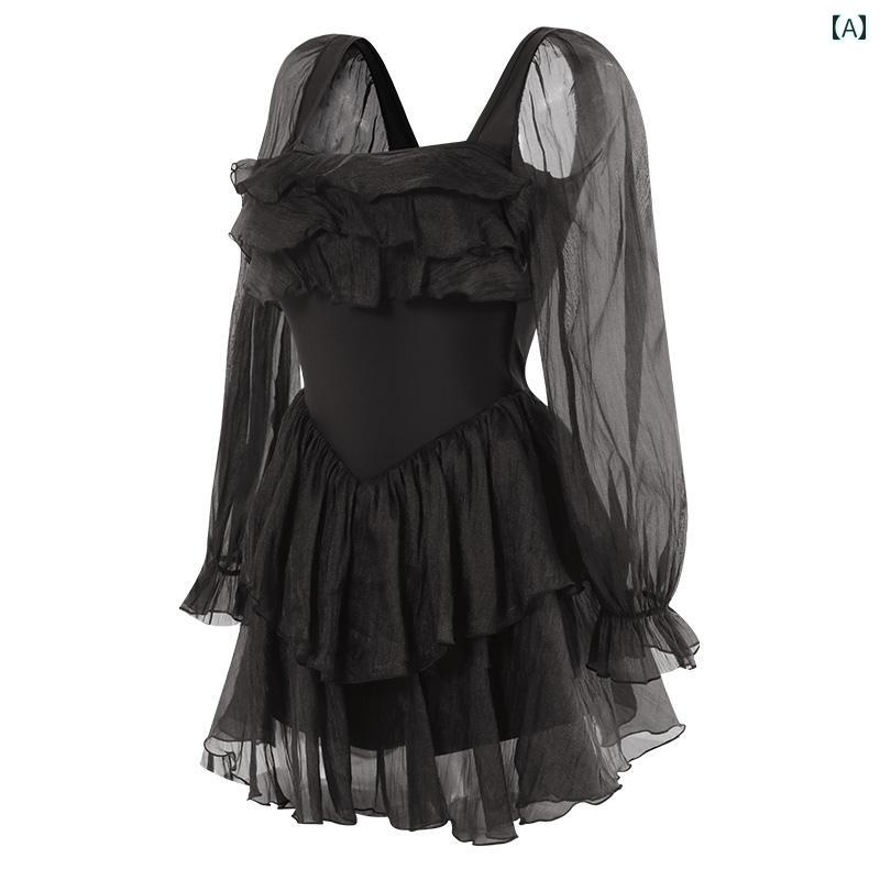 水着 レディース スイムウェア プール 温泉 夏 サマー ニット バックレス ベージュ ブラック カジュアル 長袖 スカート ワンピース 7,575円