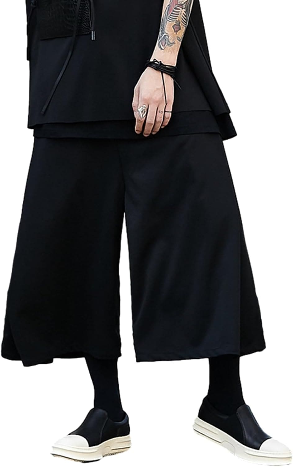 ワイドパンツ メンズ ガウチョパンツ バギーパンツ 原宿 袴パンツ 男女兼用 オーバーサイズ 綿麻 ゴム紐 ロングパンツ お洒落 しっかり 定番 韓国ファッション ストリート お兄系 ポケット付き 秋 7,913円