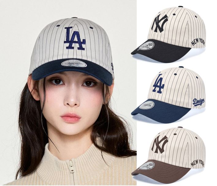 Signature Stripe Unstructured Ball Cap (3ACPB255N-07NYS,3ACPB255N-50BRD,3ACPB255N-50BKS)
