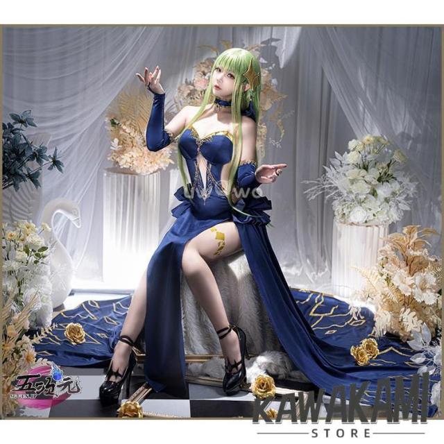 UWOWO　コードギアス 雀魂コラボ着せ替え衣装　 盤上パーティー　C.C.　コスチューム