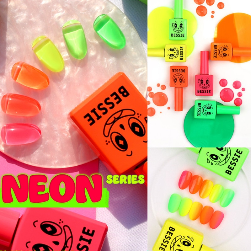 [BESSIE] NEON Series 6 Color set /軽い夏の雰囲気のための新しいデザイン