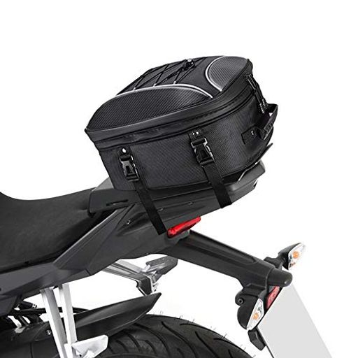 KEMIMOTO バイク用 シートバッグ 拡張機能あり 22-30L ヘルメットバッグ 撥水 防水 耐久性 固定ベルト付き CB250R NINJA250 GSX-S125適合