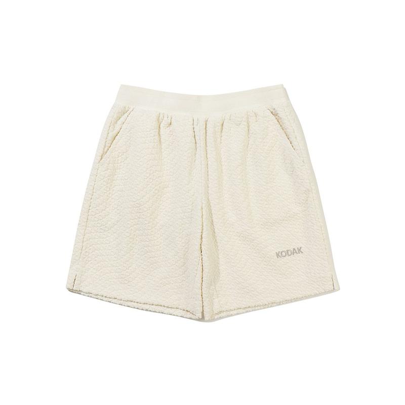 [公式]レタリング テリー 3分丈 ショートパンツ キッズ IVORY