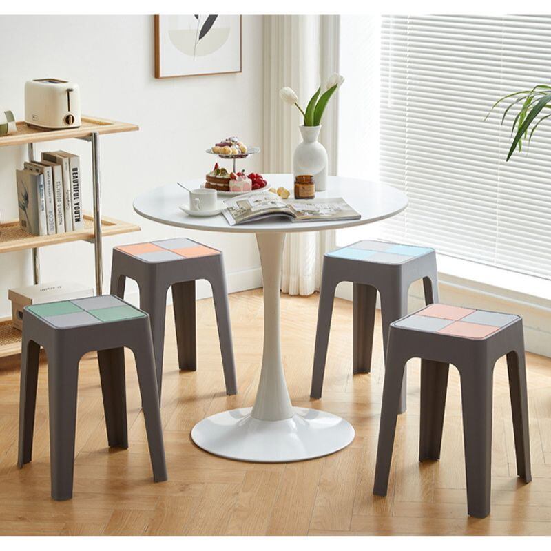 スツール 椅子 チェア スタッキング シンプル おしゃれ グレー 四角 軽量 カラフル 重ね収納 丈夫 6,090円