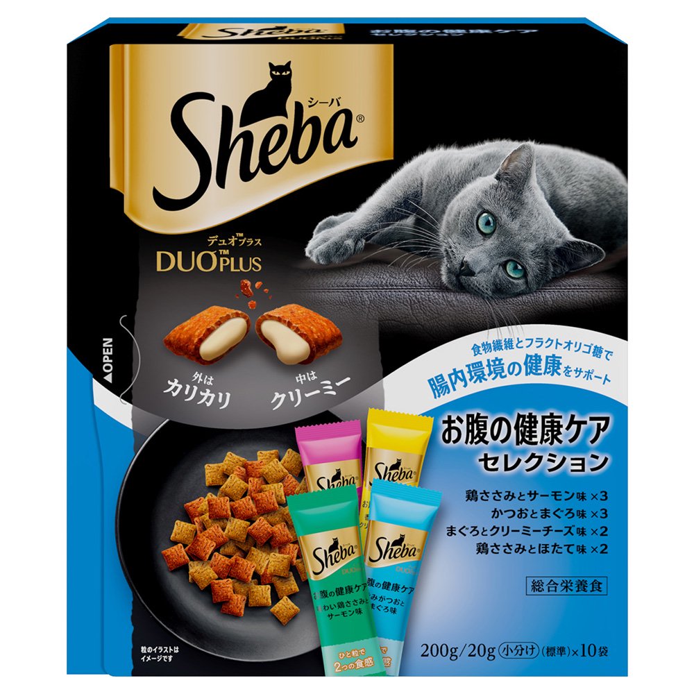 キャットフード　デュオプラス　お腹の健康ケアセレクション　２００ｇ（２０ｇX１０袋）　X１２個　お一人様１点限り　ＣＲＣ35―15―76―20―00