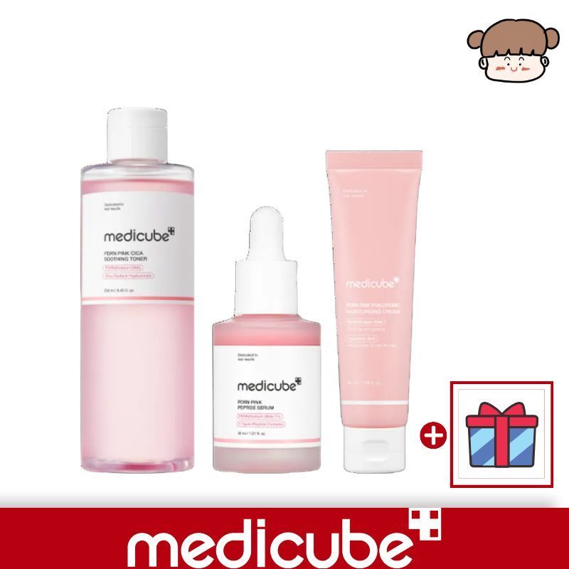 【トラブル跡ゼロ3点セット】PDRNピンクシカスージングトナー, 250ml+ペプチドアンプル, 30ml+ヒアルロニック水分クリーム, 50ml‐ 透明感 トーンアップ 透明感 トーンケア