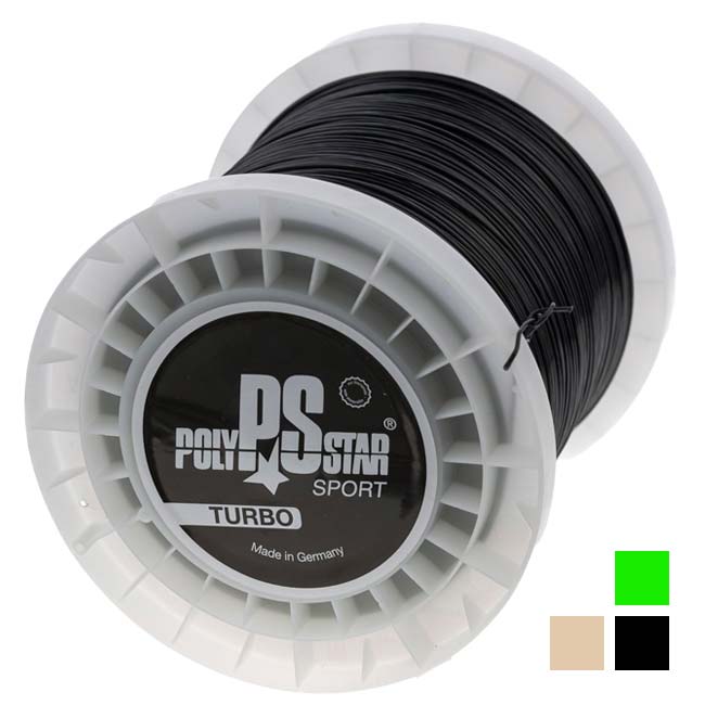 樽巻き ポリスター(PolyStar) TURBO ターボ (1.25／1.30／1.35mm) 400Mロール 硬式テニスガット ポリエステルガット