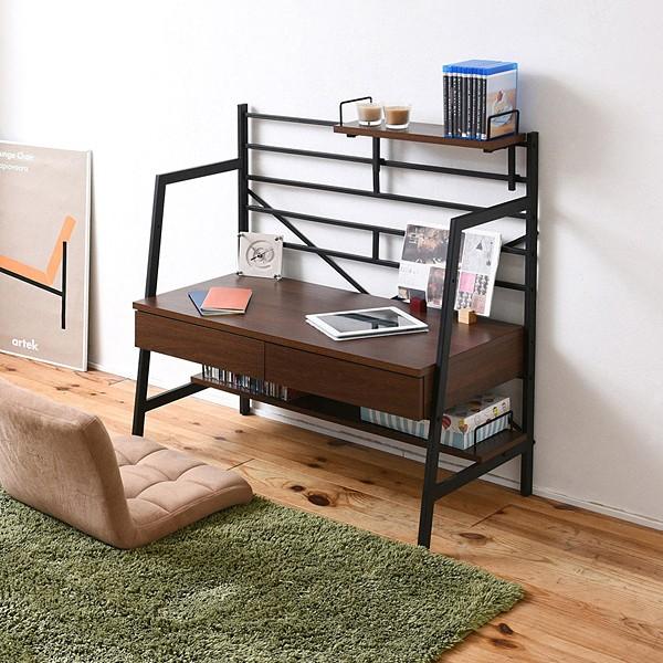 パソコンデスク 机 高さ変更 調節 可能 座卓 椅子に座って使う 作業台 テーブル PCデスク コンパクト 棚つき おしゃれ 引き出し A4 収納 高さ調整 スチール 北欧