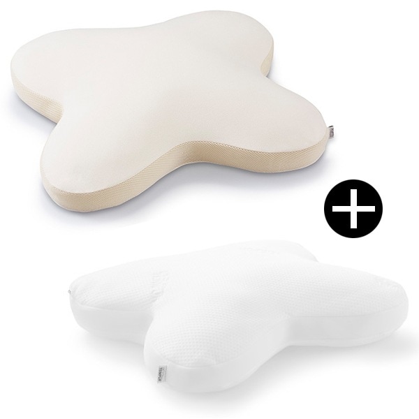 オンブラシオピロー + スムースピロケース オンブラシオ用 ベージュ セット